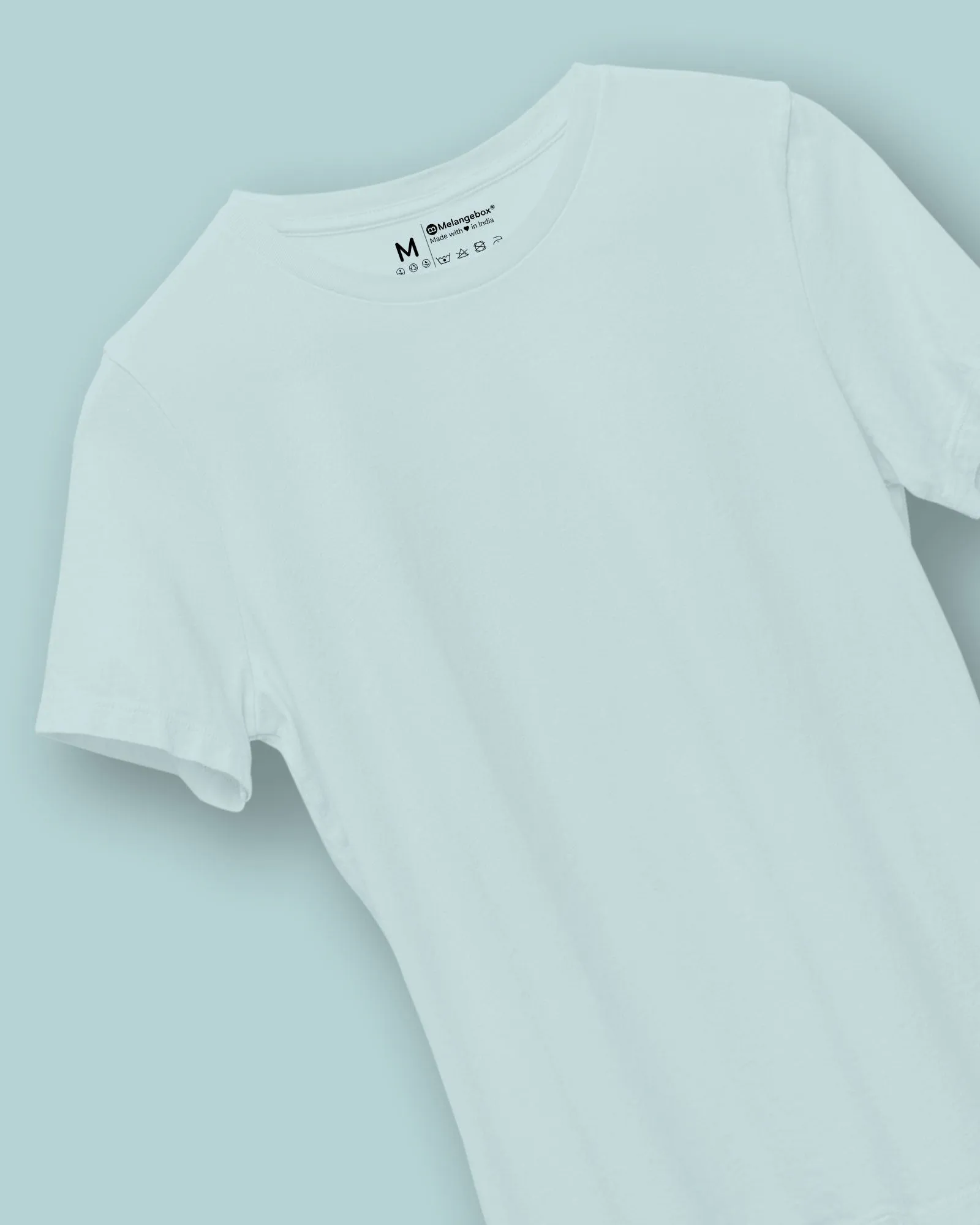 Half Sleeves Crew Neck: Celeste
