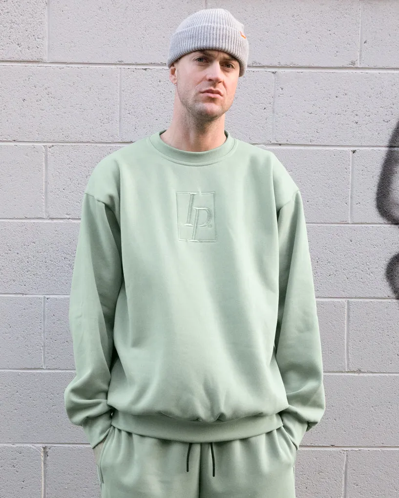 Heritage Embroidery Crew - Mist