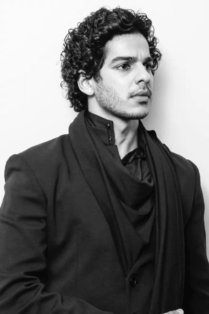 ISHAAN KHATTER IN BLACK DRAPE BANDHGALA SET