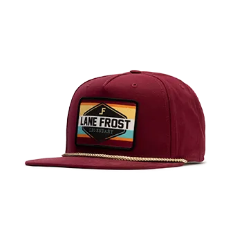 Lane Frost Brand Maroon "Poncho" Cap