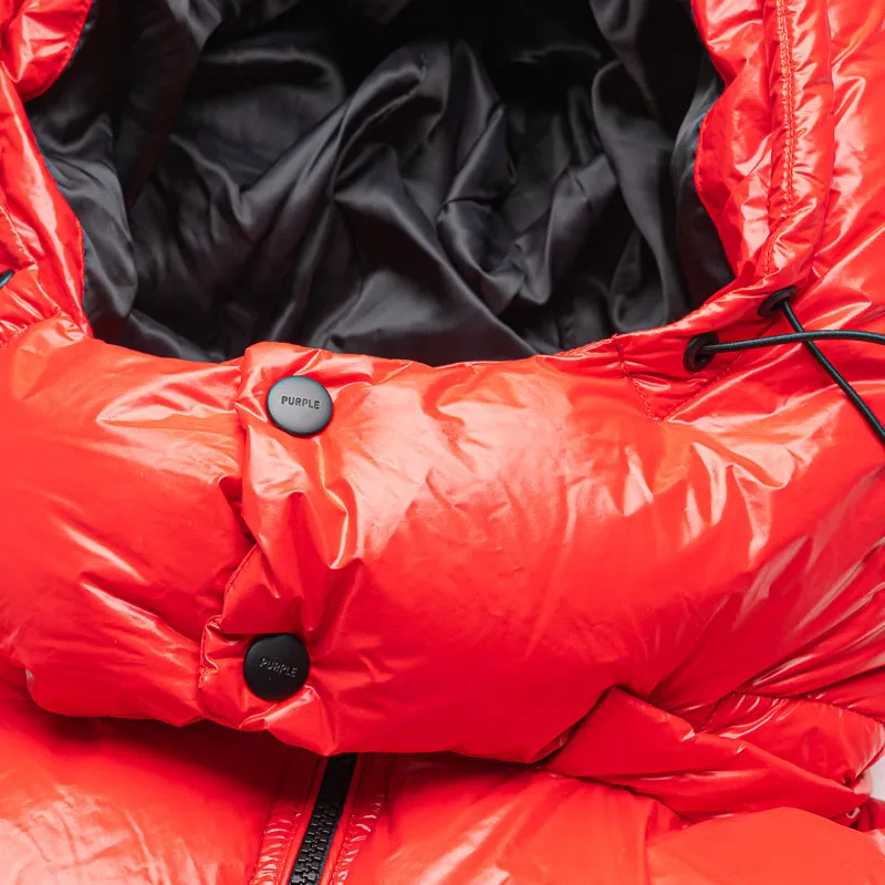 Purple Brand Nylon Puffer Vest - Red
