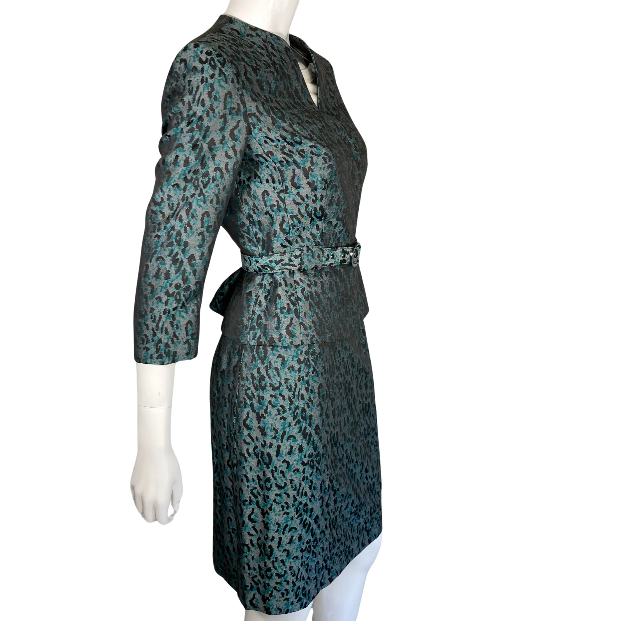 Tahari Modern Leopard Pattern Suit Set